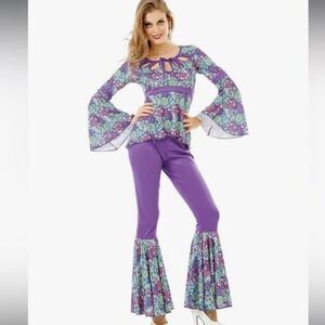 Hauntlook Disco Diva‎ Costume Extra Large XL 70s Halloween Party Outfit